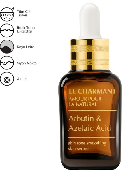 Leke Ve Akne Gidermeye Yardımcı Cilt Serumu 30 Ml Arbutin + Azelaik Asit Serum