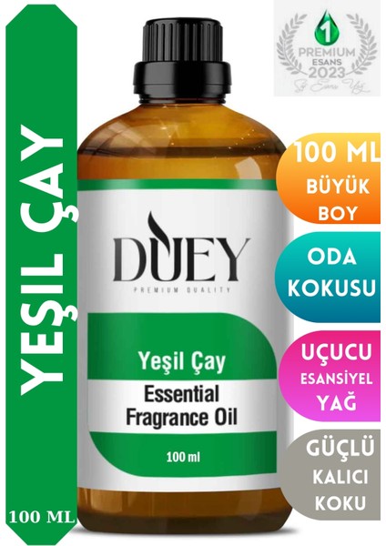 Yeşil Çay Uçucu Yağ 100ML Buhurdanlık Yağı Difüzör Esansı Oda Kokusu Esansı Hava Nemlendirici