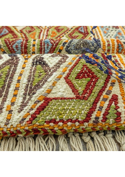 Esmat Renkli El Dokuma Cicim Kilim 155X218 cm