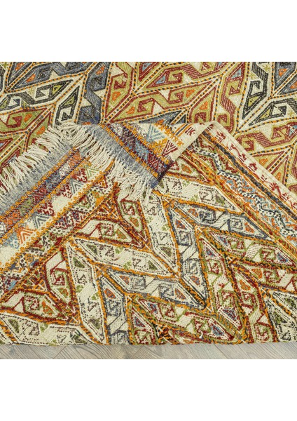 Esmat Renkli El Dokuma Cicim Kilim 155X218 cm