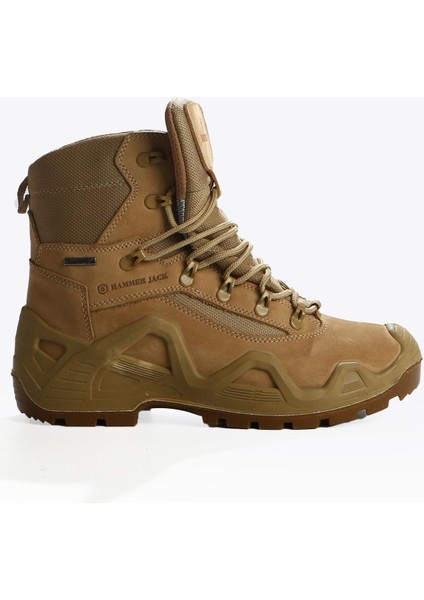 Erkek Attack Bot Hakiki Deri Bej Renk Platform Topuklu 1000 23000-M