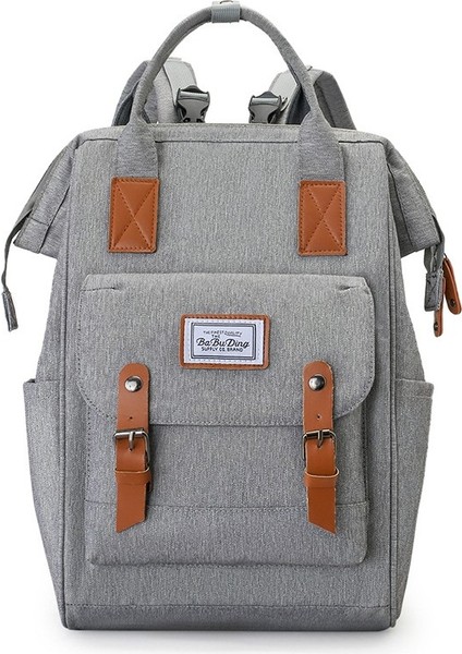 Büyük Kapasiteli Bebek Bakım Çantası - Gri (Yurt Dışından)