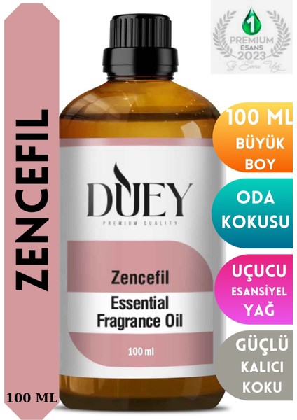 Zencefil Uçucu Yağ 100ML Buhurdanlık Yağı Difüzör Esansı Oda Kokusu Esansı Hava Nemlendirici