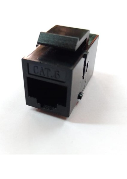 Cat. 6 Dişi - Dişi Keystone Ara - Siyah