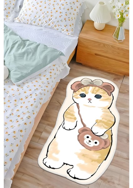 Özel Tasarım, Yıkanabilir, Kaymaz Tabanlı, Lazer Kesim Hayvan Figürlu Çocuk Oda Halısı Woobtny0672 fırsatları