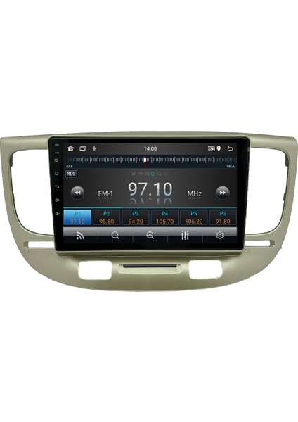 Kia Rio (2006-2011) Android 14 Multimedya Carplay 10 Inch 4 GB Ram / 64 GB Hafıza CRV-4322XD