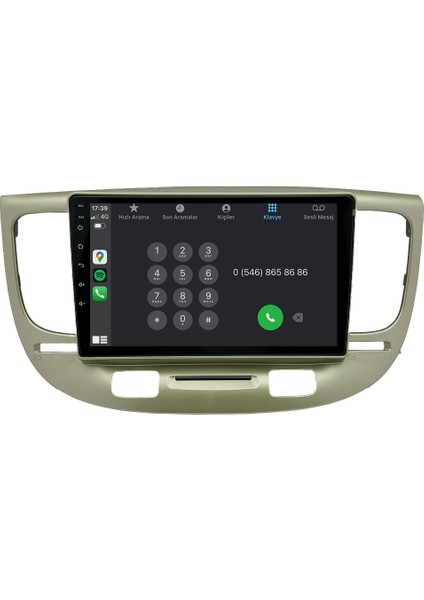 Kia Rio (2006-2011) Android 14 Multimedya Carplay 10 Inch 4 GB Ram / 64 GB Hafıza CRV-4322XD