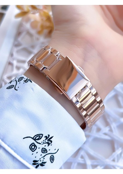 Rose Gold Renk 3 Atm Suya Dayanıklı Çelik Kordon Özel Tasarım Kadın Kol Saati BFL2126AWT-C modelleri