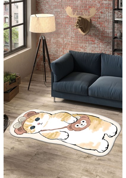 Özel Tasarım, Yıkanabilir, Kaymaz Tabanlı, Lazer Kesim Hayvan Figürlu Çocuk Oda Halısı Woobtny0672 fiyatları