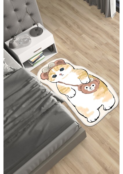 Özel Tasarım, Yıkanabilir, Kaymaz Tabanlı, Lazer Kesim Hayvan Figürlu Çocuk Oda Halısı Woobtny0672 modelleri