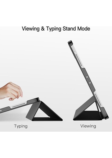 Apple Ipad Pro 11" Pro 5. Nesil 2024 Uyumlu Tablet Kılıf Akıllı Smart Uyku Modlu Standlı Şeffaf Kapaklı A2837 A3006 fırsatları
