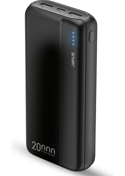 JP-P08 Lostar Plus 20.000 Mah LED Göstergeli 2.1A Powerbank,taşınabilir Şarj Cihazı