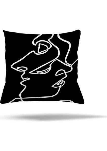 Etnik Osmanlı Model Gizli Fermuarlı Yastık Kılıfı Kırlent Kılıfı Koltuk Yastık Kılıfı