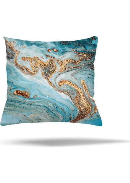 Geometrik Batik Desen Gizli Fermuarlı Yastık Kılıfı Kırlent Kılıfı Koltuk Yastık Kılıfı