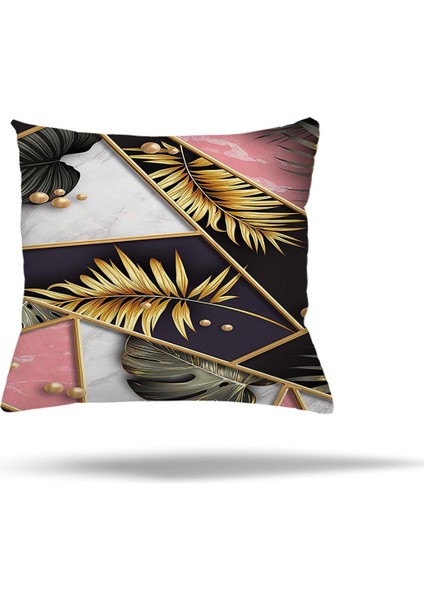 Benekli Güllü Tüy Desenli Gizli Fermuarlı Yastık Kılıfı Kırlent Kılıfı Koltuk Yastık Kılıfı modelleri