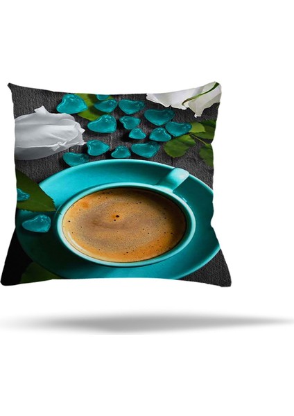 Benekli Güllü Tüy Desenli Gizli Fermuarlı Yastık Kılıfı Kırlent Kılıfı Koltuk Yastık Kılıfı fırsatları