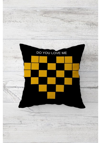 Çift Tarafı Baskılı Gizli Fermuarlı Yıkanabilir Leke Tutmaz Dekoratif Kırlent Kılıfı Yastık Kılıfı