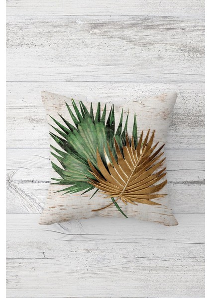 Çift Tarafı Baskılı Gizli Fermuarlı Yıkanabilir Leke Tutmaz Dekoratif Kırlent Kılıfı Yastık Kılıfı