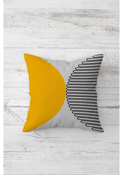 Geometrik Çift Tarafı Baskılı Gizli Fermuarlı Yastık Kılıfı Kırlent Kılıfı Koltuk Yastık Kılıfı