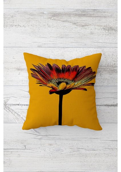 Çift Tarafı Baskılı Gizli Fermuarlı Yıkanabilir Leke Tutmaz Dekoratif Kırlent Kılıfı Yastık Kılıfı