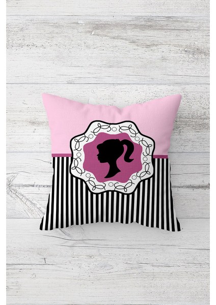 Vintage Desen Çift Tarafı Baskılı Gizli Fermuarlı Yastık Kılıfı Kırlent Koltuk Yastık Kılıfı