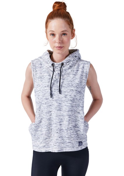 Ceres Kapüşonlu Çapraz Sırt Detaylı Cepli Sweatshirt