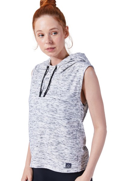 Ceres Kapüşonlu Çapraz Sırt Detaylı Cepli Sweatshirt