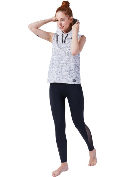 Ceres Kapüşonlu Çapraz Sırt Detaylı Cepli Sweatshirt