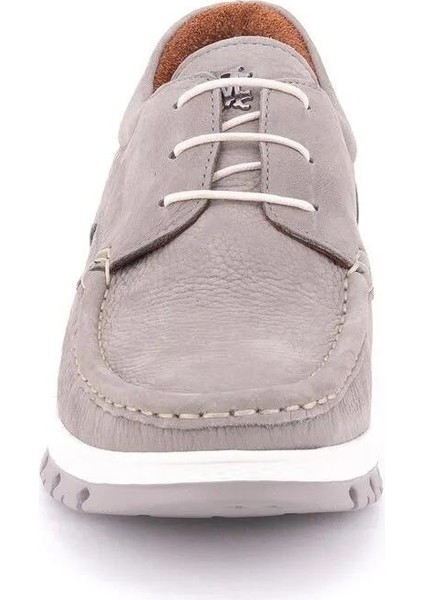 19601 Confort Deri Sneaker Erkek Babet Gri modelleri