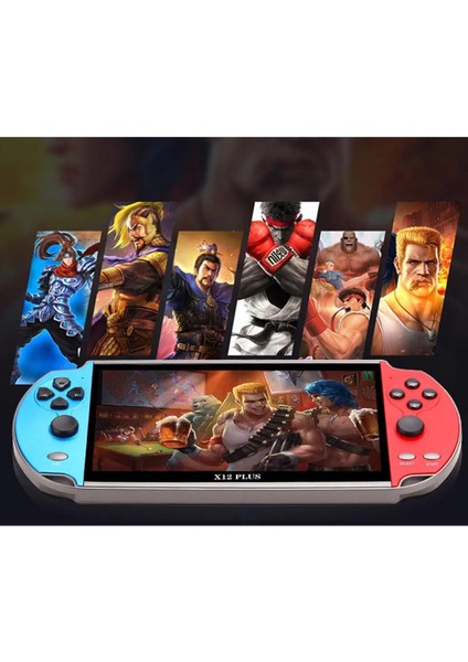 X12 Plus 7 Inç Ekran 1000 Oyunlu Retro Oyun Konsolu Atari
