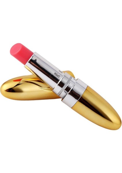 Lolita Shop Kolay Taşınabilen Güçlü Titreşimli Yeni Nesil Ruj Dizaynlı Parlak Yüzeyli Orgazm Zevk Vibratörü