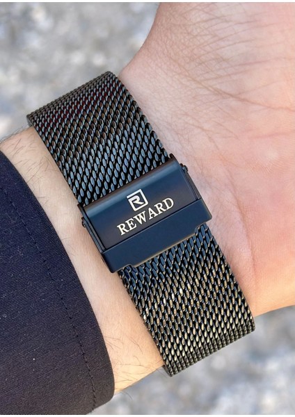 Siyah Hasır Kordon Erkek Kol Saati modelleri