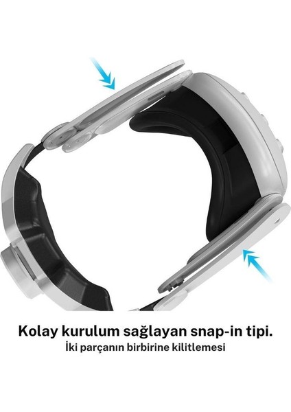 Meta Quest 3 Için Uyumlu Yüksek Konforlu Head Strap Başlık fırsatları