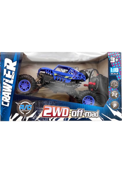 Pasifik Uzaktan Kumandalı Rock Crawler Araba 8990-1 Mavi