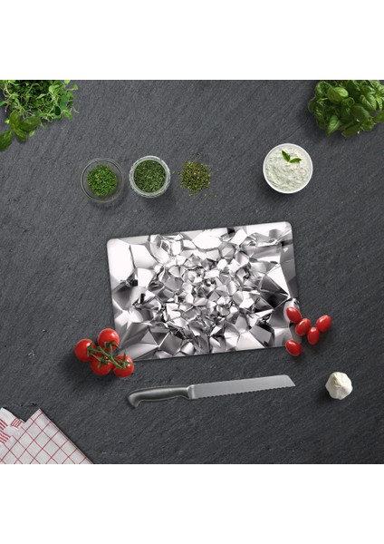 Gümüş Kristal | Cam Kesme Tahtası - Cam Kesme Tablası | 20cm x 30cm