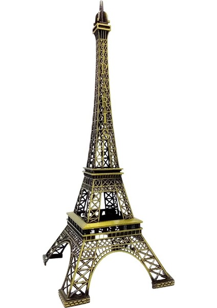 Minyatür Metal Paris Eyfel Kulesi Dekoratif Biblo 48 cm