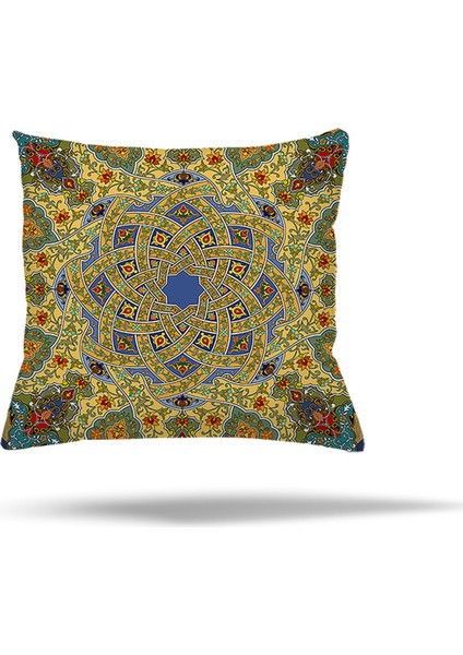 Geometrik Kaplumbağa Mermer Desen Gizli Fermuarlı Yastık Kılıfı Kırlent Kılıfı Koltuk Yastık Kılıfı