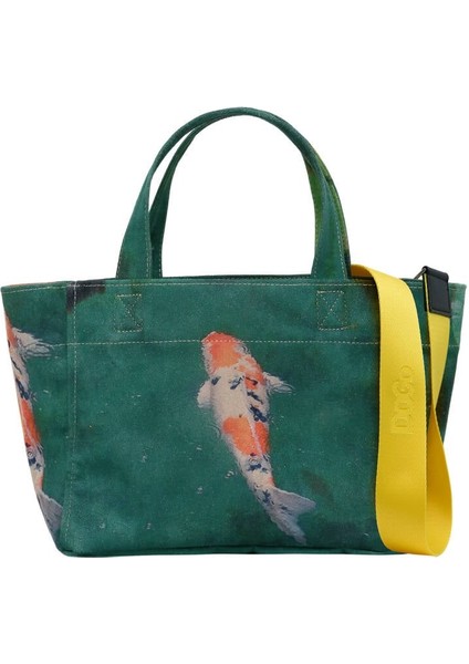 Kadın Vegan Yeşil Medium Tote Bag - Koi Tasarım fiyatları