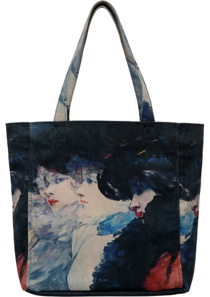 Kadın Vegan Lacivert Large Tote Bag - Ladies Tasarım modelleri