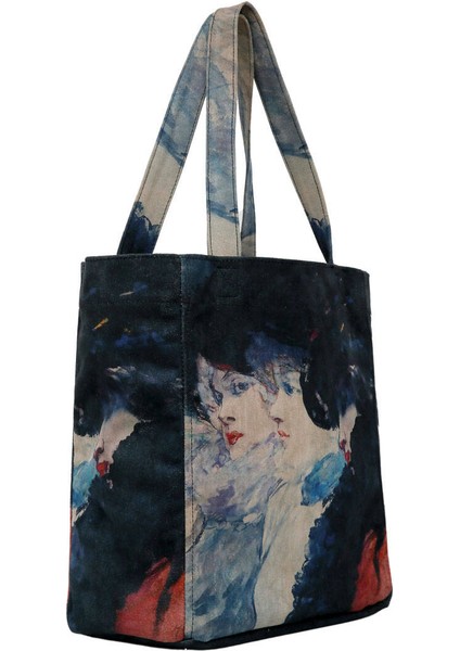 Kadın Vegan Lacivert Large Tote Bag - Ladies Tasarım fırsatları