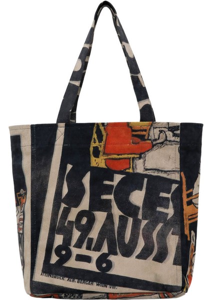 Kadın Vegan Çok Renkli Large Tote Bag - Supper Tasarım