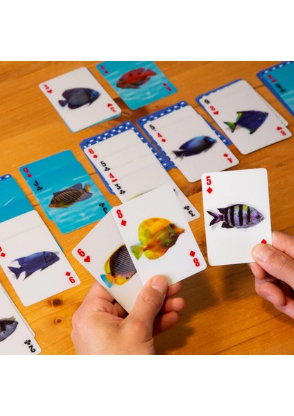 3-D Deniz Hayvanları Oyun Kartları modelleri