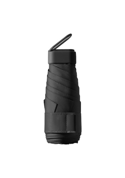 Ww Mini Taşınabilir Kadın Güneş Şemsiyesi - Obsidyen Siyahı (Yurt Dışından)