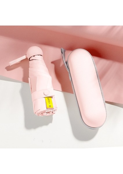 Ww Büyük Güneş Koruyucu Kapsül Şemsiye-Pembe (Yurt Dışından)