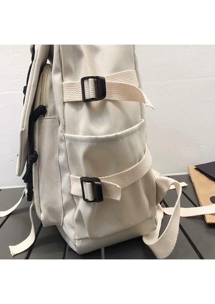 Heamor Hafif Okul Çantası Rahat Sırt Çantası Kolej Dizüstü Sırt Çantası Seyahat Çantası Erkekler Kadınlar Için Suya Dayanıklı Seyahat Sırt Çantası Beige - (Yurt Dışından)