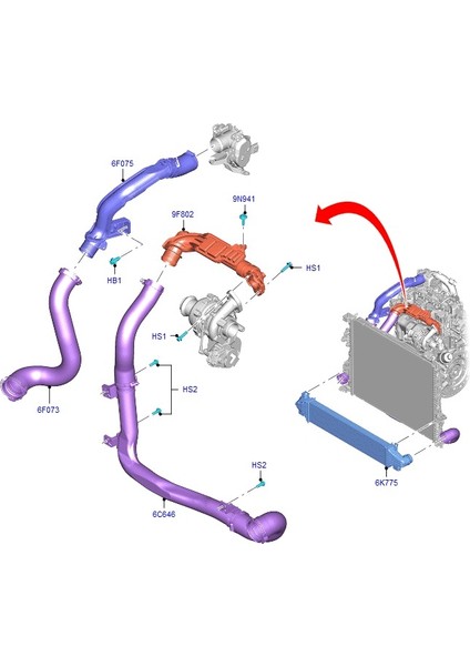 Kuga Intercool Hortum 2020- / Otosan modelleri