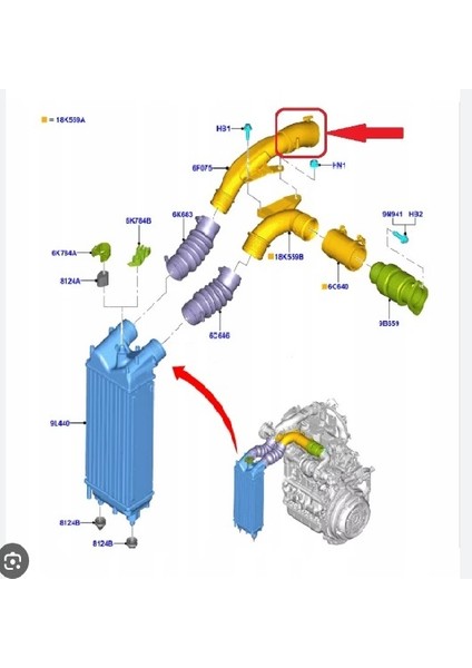 Kuga Intercool Hortum 2020- / Otosan fırsatları