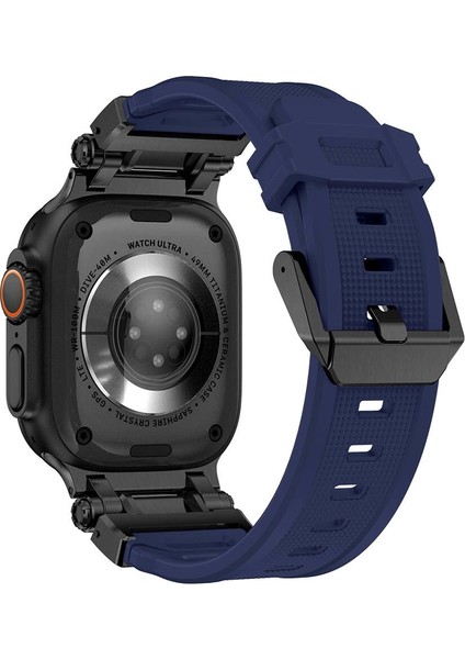 Watch Ultra Ultra 2 49MM Redclick KRD-101 Titanyum Metal Başlıklı Silikon Kordon indirimleri
