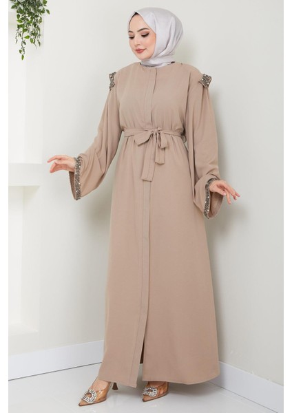 Kolu ve Omzu Incili Ferace Vizon HM2425 fiyatları