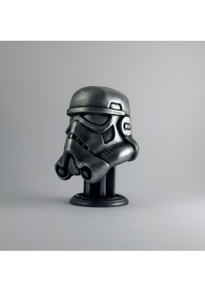 3D Layer Craft Detaylı Yıldız Savaşları Stormtrooper Star Wars Asker Kaskı Figür Masaüstü Dekoru